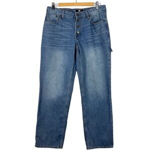 Frye Blue‎ Straight Leg Carpenter Jeans Button Fly Medium Wash 28